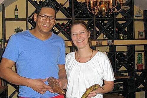 Gastfreundlichkeit aus einer wärmeren Weltgegend: Oscar und Melanie Sanchez in ihrem gleichnamigen Lokal.
