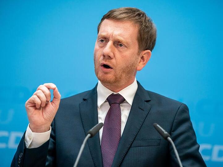 Michael Kretschmer am Tag nach den Landtagswahlen im Konrad-Adenauer-Haus in Berlin.