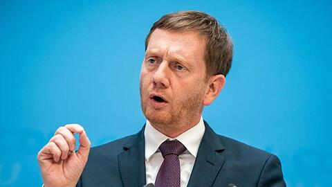 Michael Kretschmer am Tag nach den Landtagswahlen im Konrad-Adenauer-Haus in Berlin.