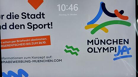 So sahen die Bildschirme aller städtischen Computer eine Woche lang aus. Olympia-Gegner kritisieren das.