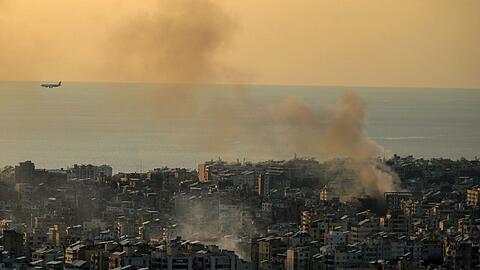 Die Piloten im Libanon starteten teils w&auml;hrend laufender Angriffe in Sichtweite.