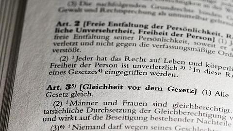 Artikel 3 des Grundgesetzes über Gleichheit vor dem Gesetz.