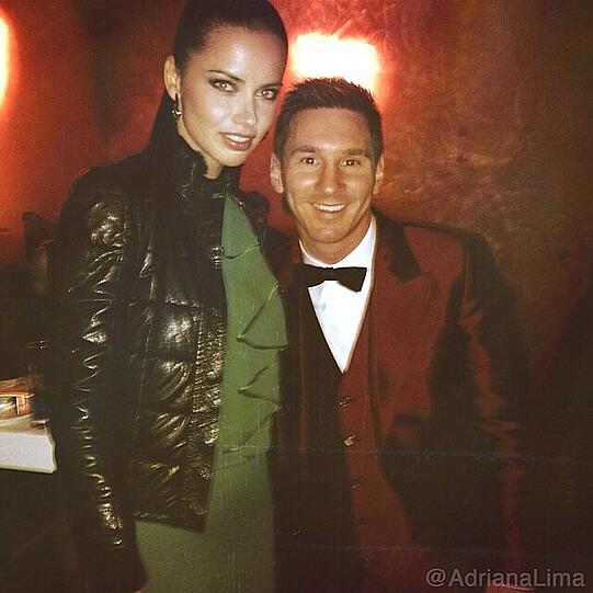 Mode trifft Sport: Supermodel Adriana Lima und Fußball-Star Lionel Messi