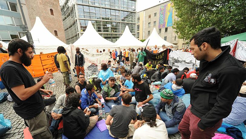 Hungestreik am Rindermarkt. Hungestreik am Rindermarkt.