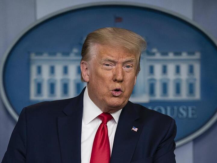 "Wir wollen, dass unsere Schulen im Herbst geöffnet sind", sagt Donald Trump.