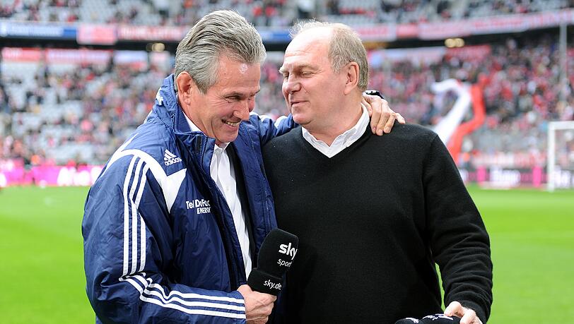 Die beiden haben Spaß zusammen: Jupp Heynckes und Uli Hoeneß. Die beiden haben Spaß zusammen: Jupp Heynckes und Uli Hoeneß.