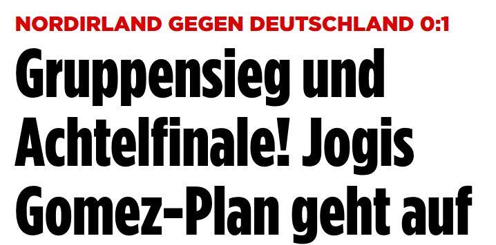 Bild.de schreibt vom aufgegangenen Gomez-Plan.