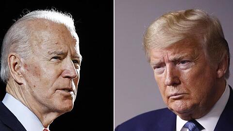 Joe Biden (l) will im November Amtsinhaber Donald Trump herausfordern.