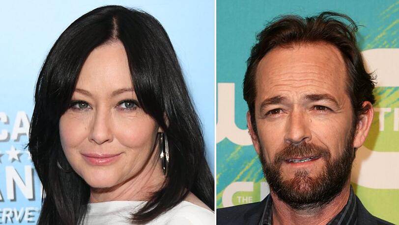 Shannen Doherty erinnert an Co-Star Luke Perry. Shannen Doherty erinnert an Co-Star Luke Perry.