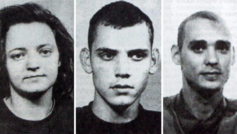 Fahndungsbilder von Beate Zschäpe, Uwe Böhnhardt und Uwe Mundlos. Fahndungsbilder von Beate Zschäpe, Uwe Böhnhardt und Uwe Mundlos.