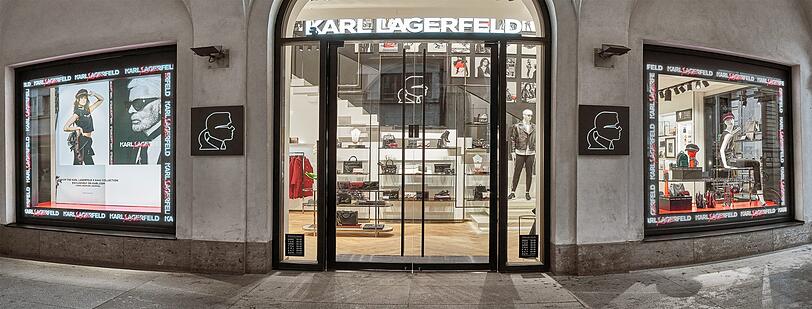 So schaut's aus im neuen Lagerfeld Store in der Maffeistraße.