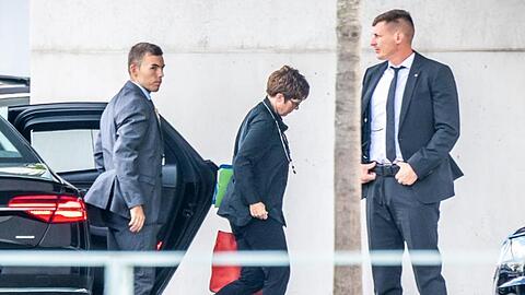 Annegret Kramp-Karrenbauer kommt zur Sitzung des Koalitionsausschuss im Kanzleramt.