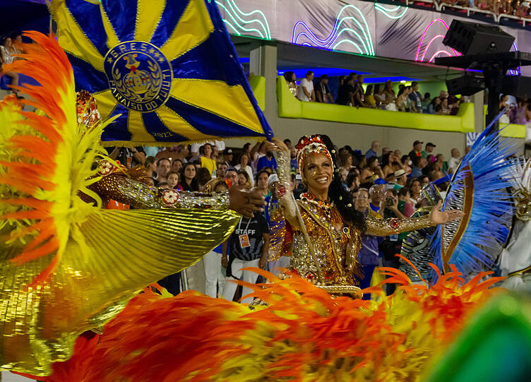 Karneval in Rio - farbenfroh und ausgelassen wie immer.