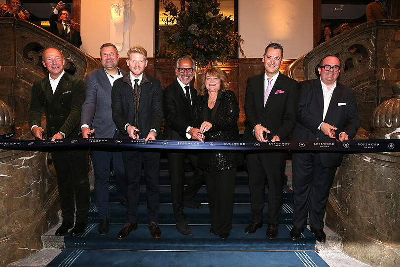 Nico Nusmeier, Marcel Wnendt, Florian Schörghuber, Radha Arora, Alexandra Schörghuber, Roland Dürr, und Clemens Baumgärtner