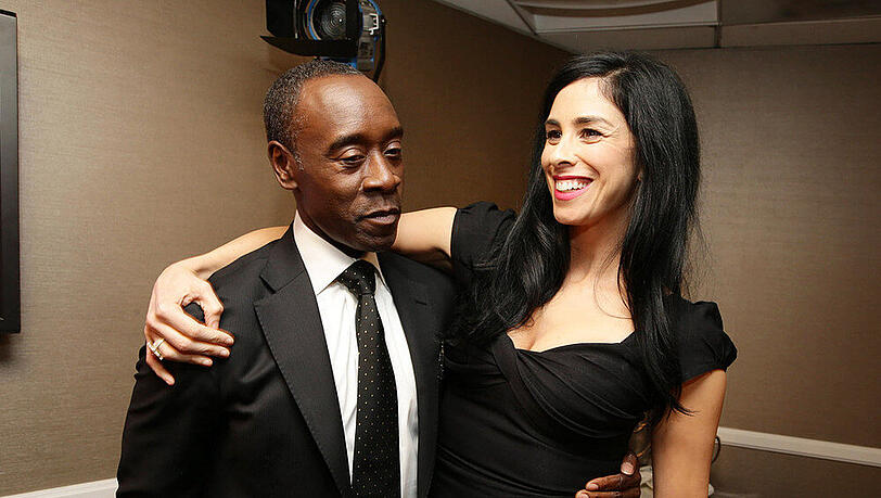 Sarah Silverman mit Schauspielkollege Don Cheadle Sarah Silverman mit Schauspielkollege Don Cheadle