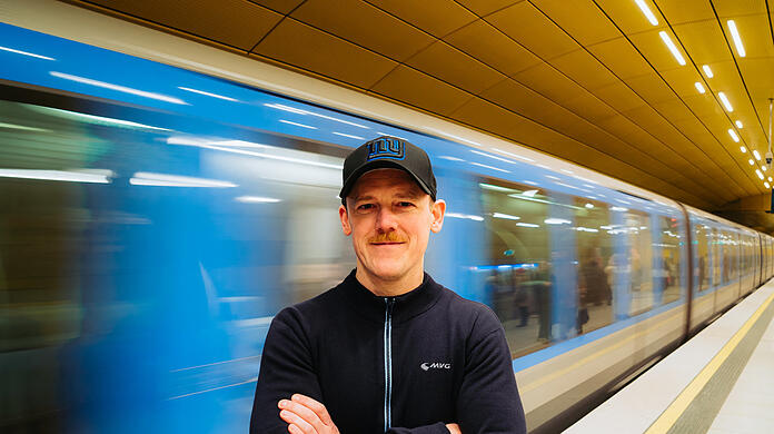 Münchner U-Bahnfahrer Patrick Eidenmüller (39) fährt seit fünf Jahren Spät- und Nachtschichten.