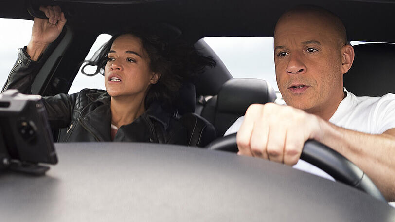 Vin Diesel und Michelle Rodriguez in "Fast & Furious 9".