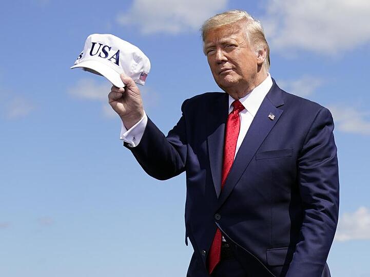 US-Präsident Donald Trump teilt gegen Herausforderer Joe Biden aus.