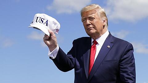 US-Präsident Donald Trump teilt gegen Herausforderer Joe Biden aus.