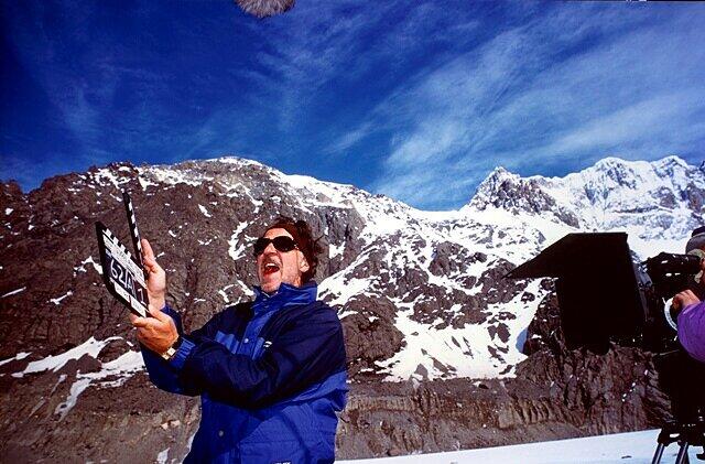 Der Extrem-Filmemacher in seinem Element: Herzog beim Dreh in Patagonien