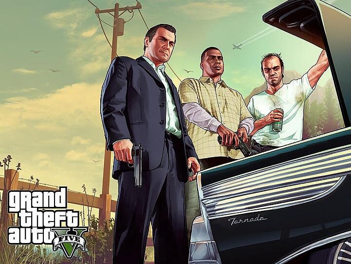 Die drei Hauptcharaktere von "GTA V"; Michael, Franklin und Trevor