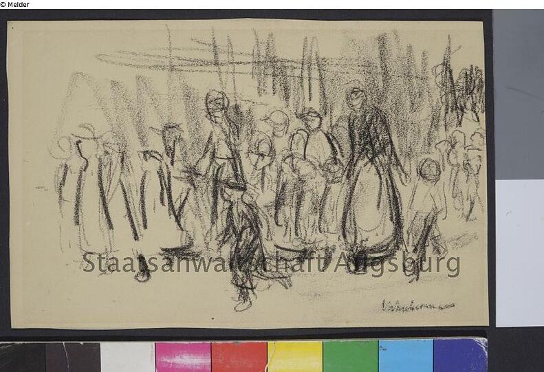 Max Liebermann: "Laufende Personen"