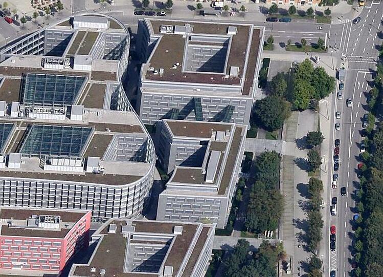 In diesen Bürokomplex an der Theresienhöhe zieht die Lottoverwaltung.