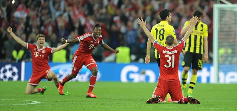 Umso größer war die Freude ein Jahr später, als Schweinsteiger mit dem FC Bayern gegen den Erzrivalen aus Dortmund die Champions League gewann.