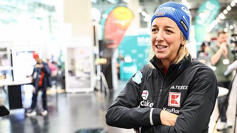 Beim Weltcup in Frankreich nach Erkrankung wieder dabei: Franziska Preu&szlig;. (Archivbild)