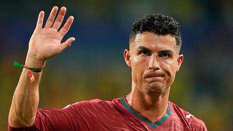 Entt&auml;uschender Auftritt: Portugals Superstar Cristiano Ronaldo nach dem 0:0 gegen Kolumbien.