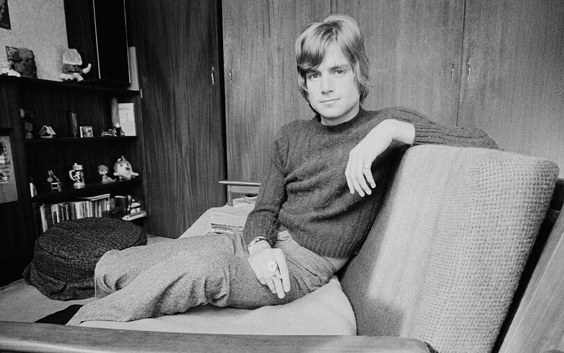Mit "Nights In White Satin", "Question" und "The Story In Your Eyes" schrieb Justin Hayward - hier zu sehen im Jahr 1968 - einige der gr&ouml;&szlig;ten Hits von The Moody Blues.