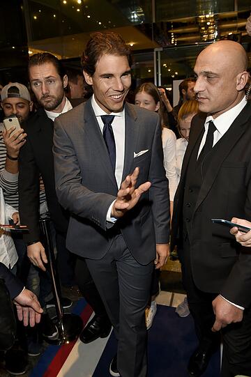 Rafael Nadal bei der Ankunft in Stuttgart