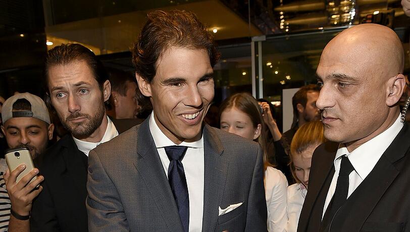 Rafael Nadal bei der Ankunft in Stuttgart Rafael Nadal bei der Ankunft in Stuttgart