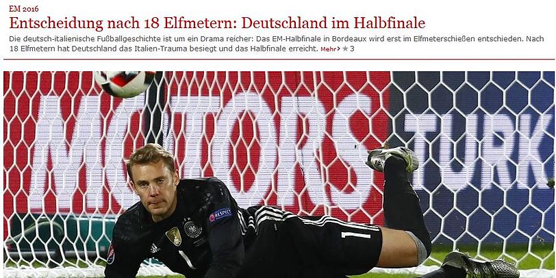 Die Frankfurter Allgemeine Zeitung hat nachgezählt: 18 Elfmeter waren es insgesamt.
