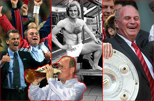 Die schönsten Jubelbilder mit Uli Hoeneß, zum Durchklicken.