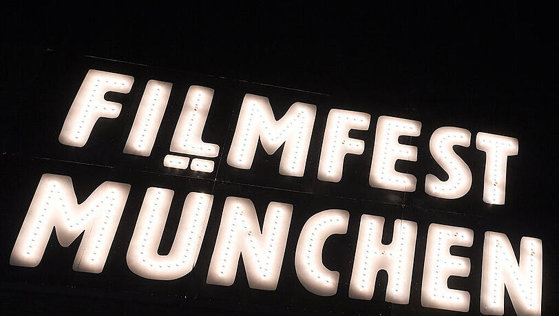 Der beleuchtete Schriftzug «Filmfest München» von 2014. (Archivbild) Der beleuchtete Schriftzug «Filmfest München» von 2014. (Archivbild)