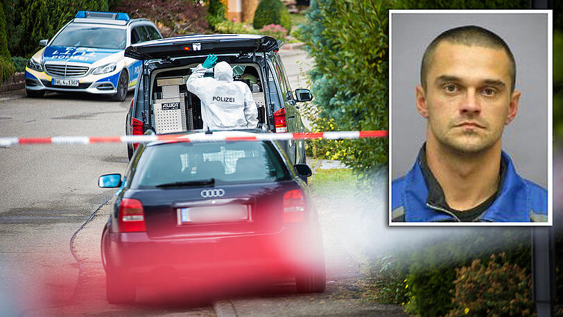 Die Polizei fahndet mit Hochdruck nach dem Mann, der seinen Sohn und zwei weitere menschen kaltblütig hingerichtet haben soll.