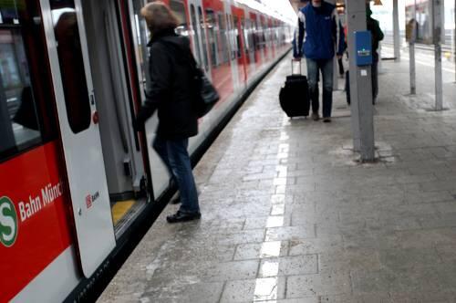Gleis zwei in Laim - hier ereignete sich der schwere Unfall