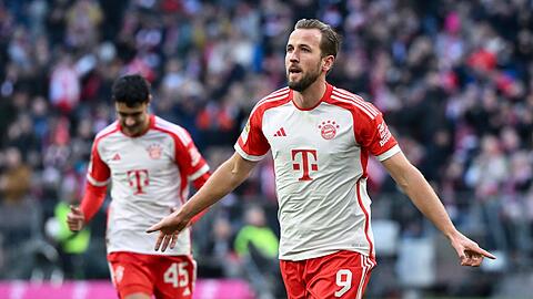 Harry Kane von München jubelt über sein Tor.
