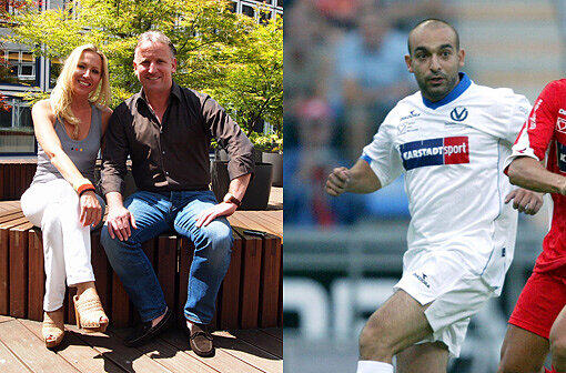 Von links: Katja Wunderlich moderiert beio Bayern 3 &ndash; und neuerdings den Sport in den &bdquo;Tagesthemen&ldquo;. Andreas Brehme (hier mit Katja Wunderlich in der AZ-Redaktion) ist Weltmeister von 1990. Auch aktiv am Ball: Django Asül beim Benefizkick