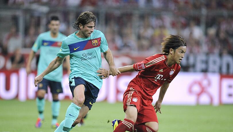 Hat schon gegen Bayern gespielt: Andreu Fontas (l.), hier mit dem FC Barcelona beim Audi-Cup im Juli 2011 beim Freundschaftsspiel in der Allianz Arena. Foto: Perenyi/Augenklick Hat schon gegen Bayern gespielt: Andreu Fontas (l.), hier mit dem FC Barcelona beim Audi-Cup im Juli 2011 beim Freundschaftsspiel in der Allianz Arena. Foto: Perenyi/Augenklick