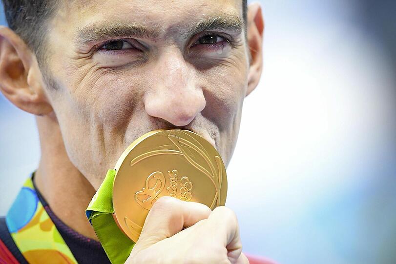 Der erfolgreichste Olympionike aller Zeiten schlug auch in Rio wieder zu. Michael Phelps holte fünf Goldmedaillen und hat nun 28 olympische Medaillen, darunter 23 x Gold.
