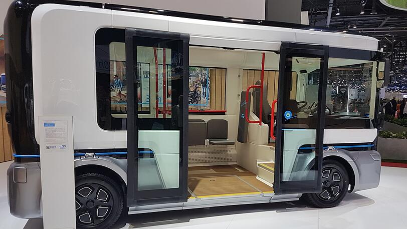 Der e.GO Mover ist ein autonom fahrender Kleinbus von ZF und E-Auto-Hersteller e.GO. 2020 soll er in Serie gehen.