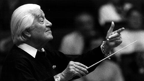 Der in Rumänien geborene und in Berlin ausgebildete Sergiu Celibidache war von 1979 bis 1996 Chef der Münchner Philharmoniker.