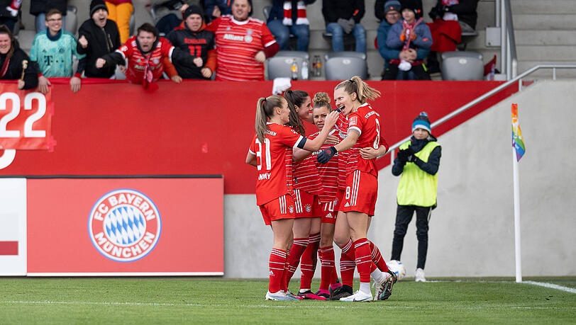 Die Bayern-Frauen haben am Samstag gegen Eintracht Frankfurt gewonnen.