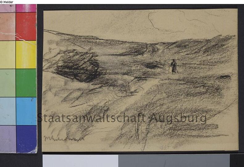 Max Liebermann: "einsamer Wanderer"