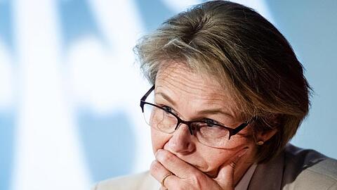 Anja Karliczek (CDU), Bundesministerin für Bildung und Forschung, bei einer Pressekonferenz. Foto: Bernd von Jutrczenka/Archivbild
