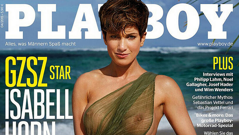 Isabell Horn auf dem Cover der April-Ausgabe des "Playboy" Isabell Horn auf dem Cover der April-Ausgabe des "Playboy"