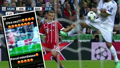 Der Krieger ist wütend: Vidal äußerte auf Instagram seinen Frust über den nicht gegebenen Handelfmeter.