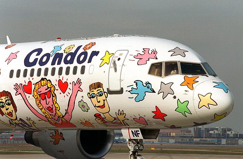 Diese Boeing 757 der Fluggesellschaft Condor rollte 1996 über den Frankfurter Flughafen.